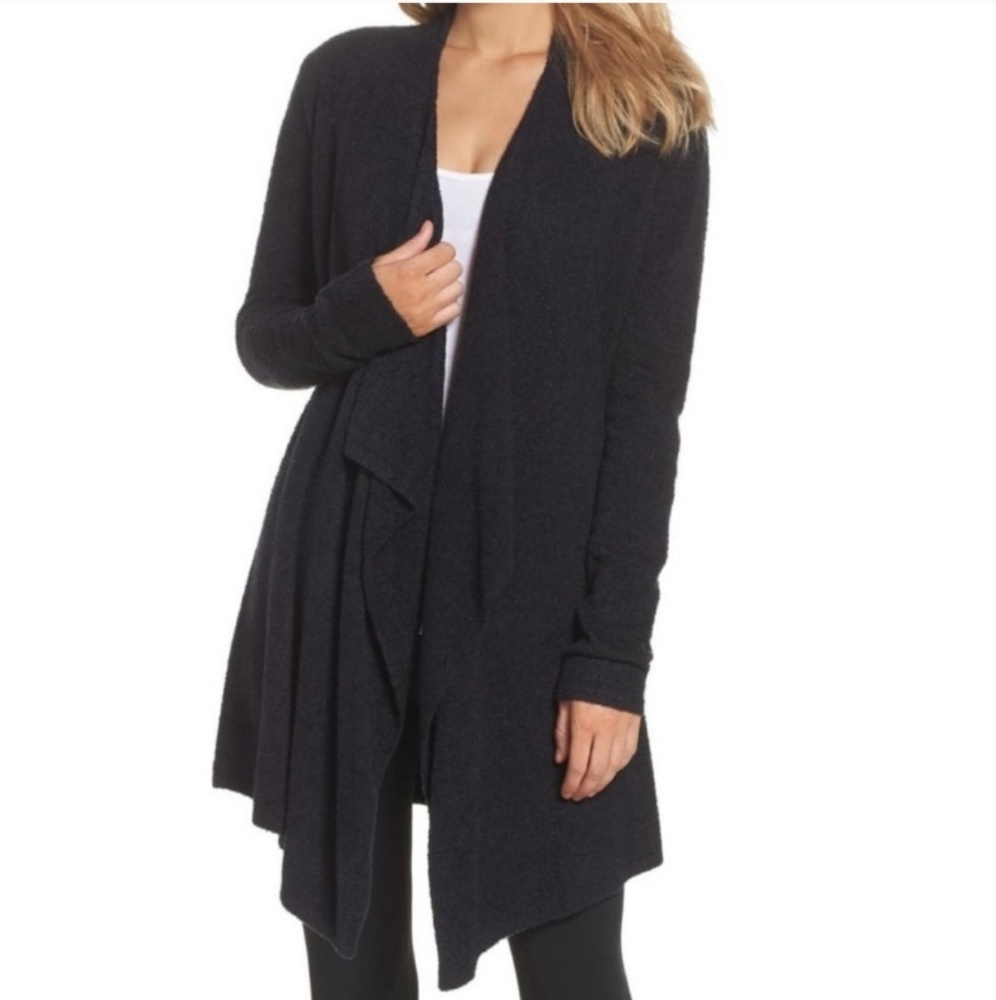 Barefoot Dreams Long Black Cardigan Size Sm / Med